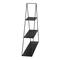 Honey Can Do 28" Black Three-Tier Triangle Decorative Metal Wall Shelf
